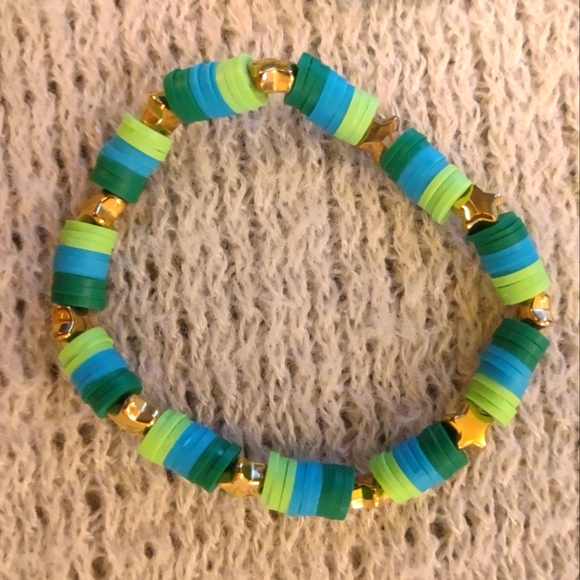Bundle of 3 Bracelets, Green Theme - Picture 2 of 2